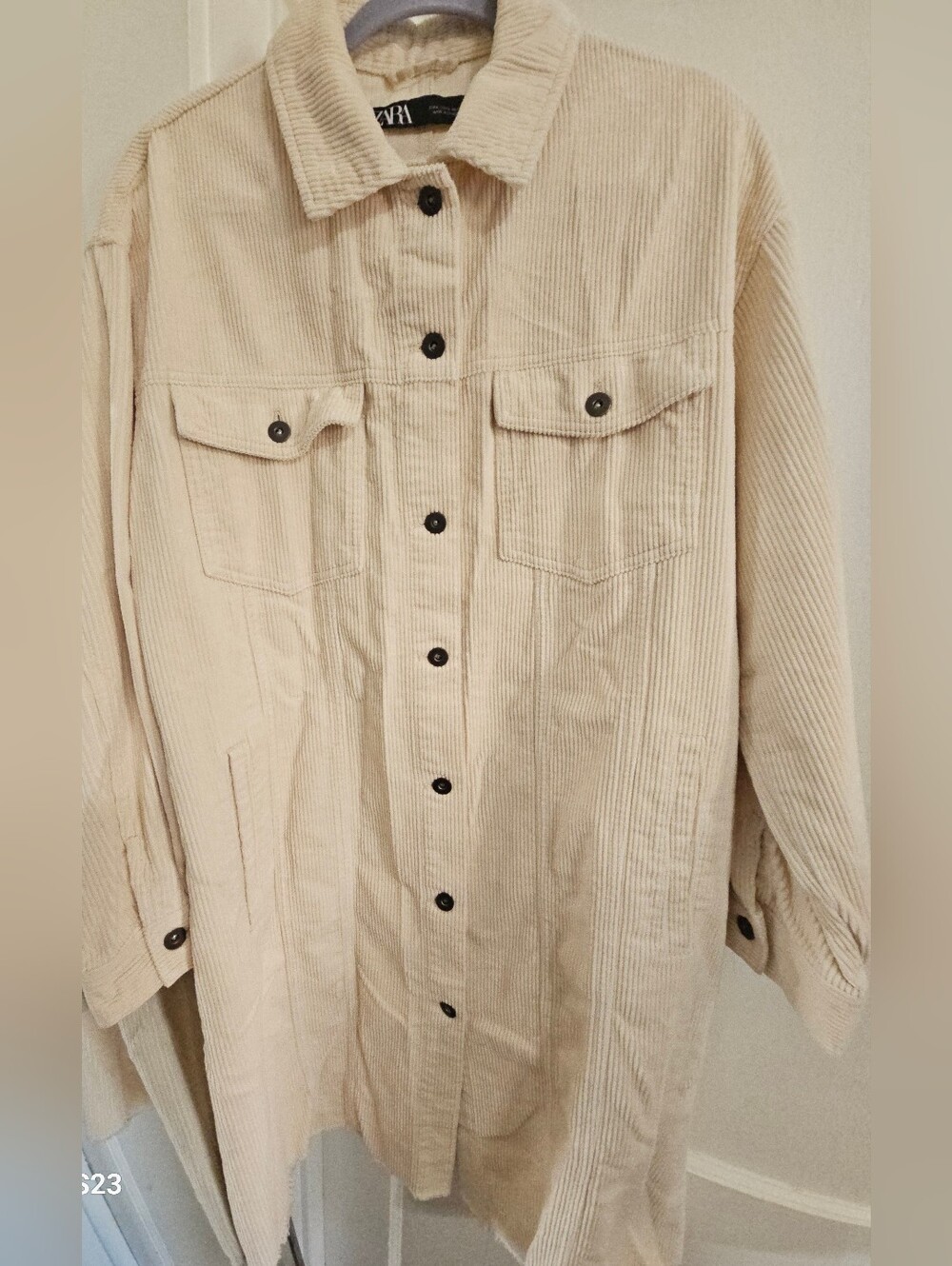 Zara Cream Corduroy Jacket